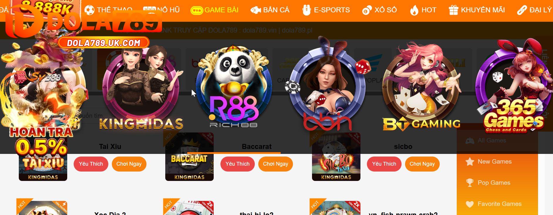 Game bài DOLA789 – Điểm hẹn lý tưởng cho những người chơi thông thái 5 giới thiệu game bài