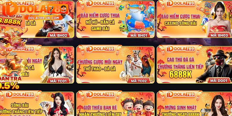Game bài DOLA789 – Điểm hẹn lý tưởng cho những người chơi thông thái 6 khuyến mãi game bài dola789