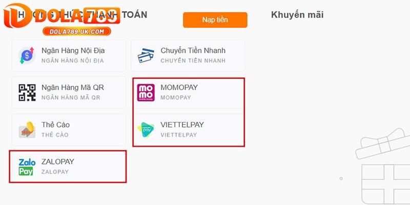 Nạp tiền DOLA789 – Hướng dẫn gửi tiền thành công chỉ trong 2 phút 11 nạp tiền DOLA789 - momo